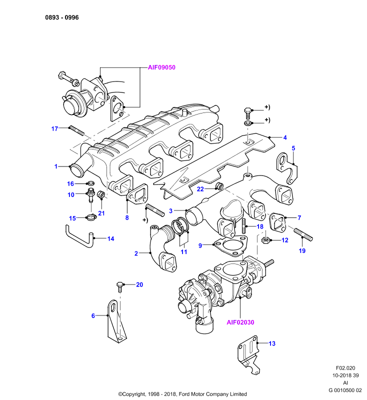 Впускной и выпускной коллекторы, Diesel (AI)