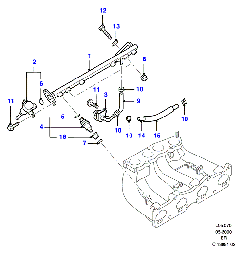 Manifold Assy. Fuel Supply