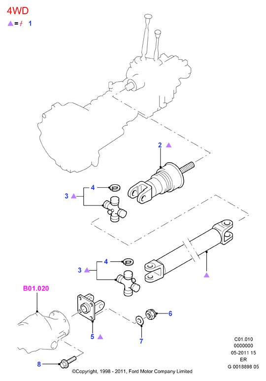 Propeller Shaft - Front