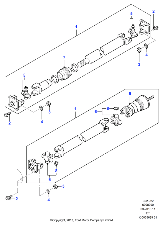 Propeller Shaft - Front