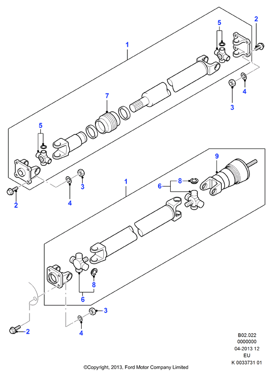 Propeller Shaft - Front