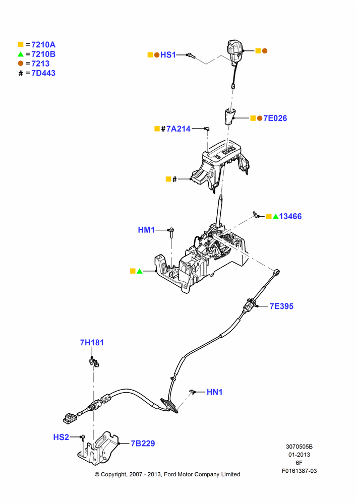 05B - Gear Change-Automatic Transmission, 6 Speed Auto Transmission 6F50; 18/JUN/2007-15/JUN/2009