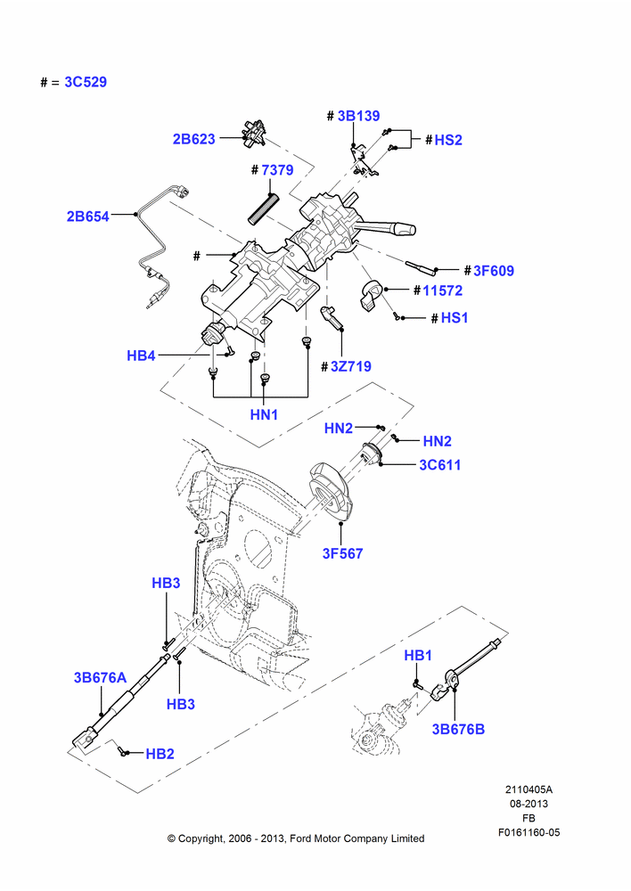 05A - Steering Column; 19/JUN/2006-21/JUL/2008
