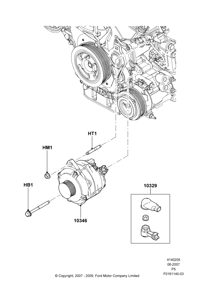 05 - Alternator and Mountings; 18/JUN/2007-15/JUN/2009