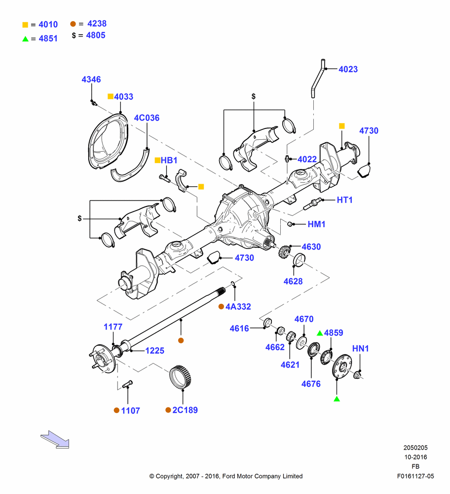 05 - Rear Axle; 19/JUN/2006-26/SEP/2011