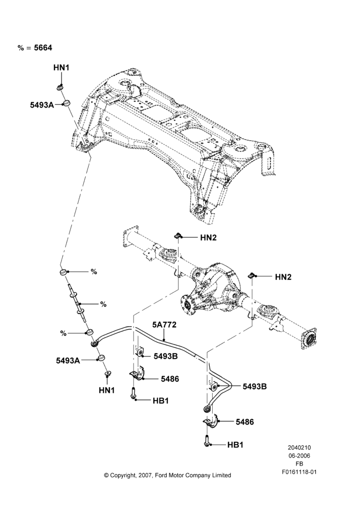 10 - Rear Cross Member & Stabilizer Bar; 19/JUN/2006-26/SEP/2011