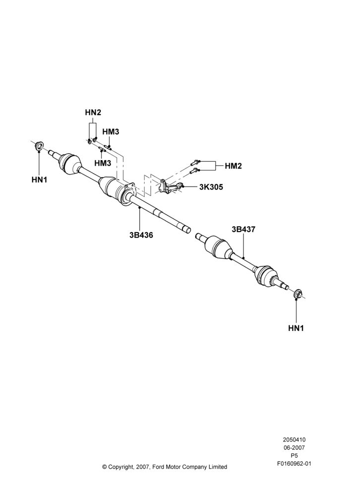 10 - Drive Shaft - Front Axle Drive; 18/JUN/2007-15/JUN/2009