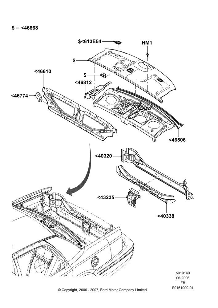 40 - Rear Panels and Rear Package Tray; 19/JUN/2006-26/SEP/2011