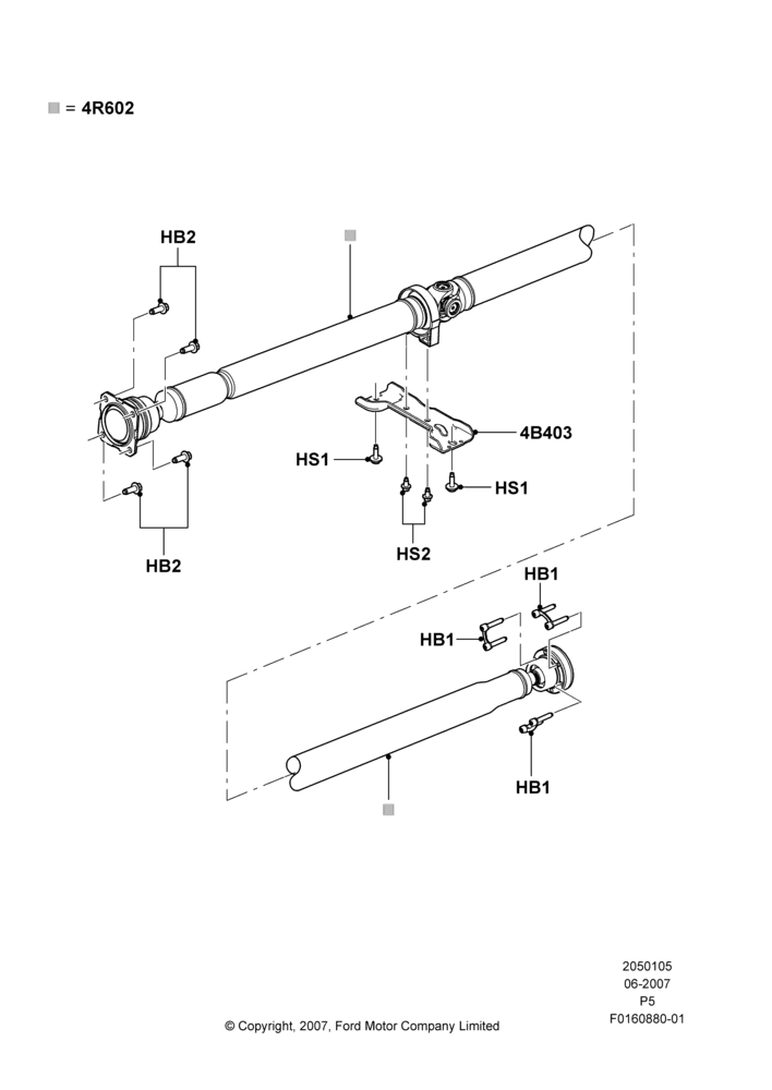 05 - Drive Shaft - Rear Axle Drive; 18/JUN/2007-15/JUN/2009