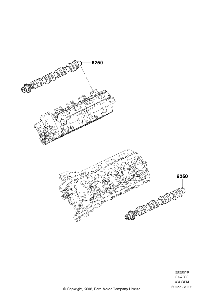 Camshaft, 4.6L 3V V8