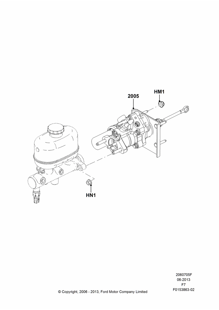 Brake Booster, 6.4L Diesel V8 Twin Turbo, With 4 Wheel Disc Brake Hydro-Boost