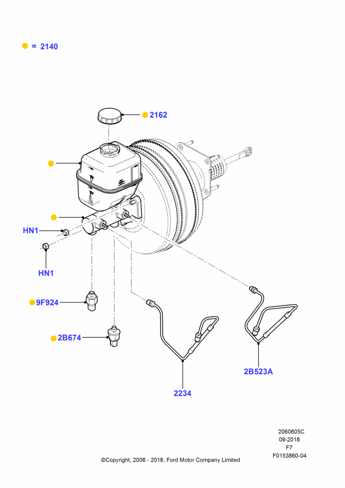 Master Cylinder - Brake System, Power 4-Wheel Disc Vacuum Boost