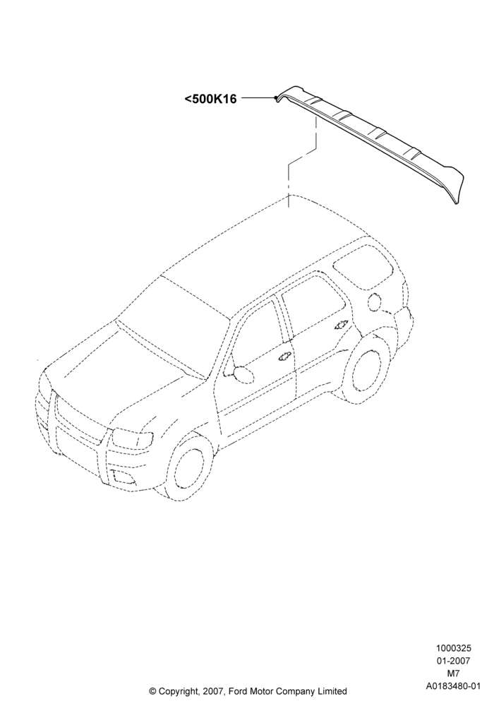 25B - Body Dress Up Kits - Rear, Rear Spoiler, Accessory; 08/JAN/2007-29/APR/2012