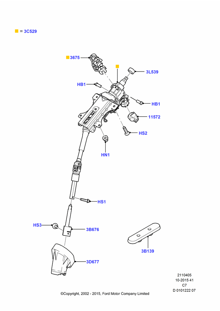 05 - Steering Column; 20/MAY/2002