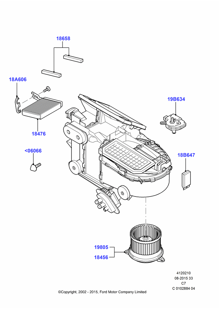 10 - Heater/Air Cond.Internal Components; 20/MAY/2002