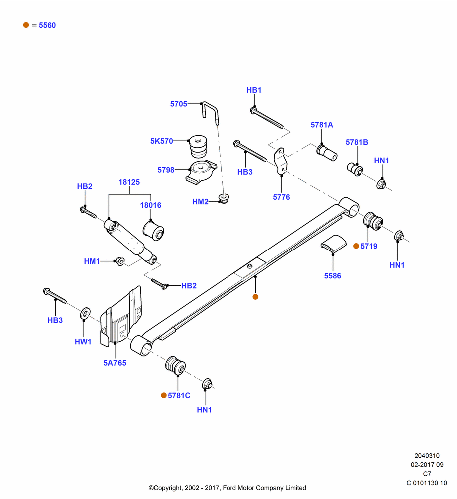 10 - Rear Springs and Shock Absorbers; 20/MAY/2002