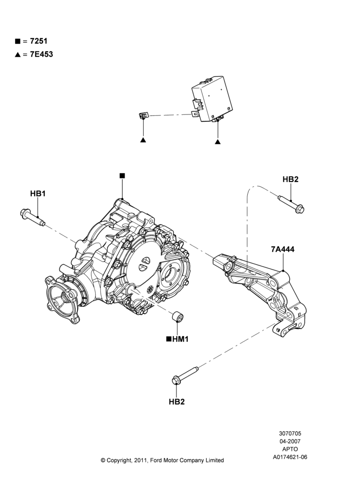 05B - Transfer Drive Case, 4WD; 30/APR/2007-15/JUN/2009