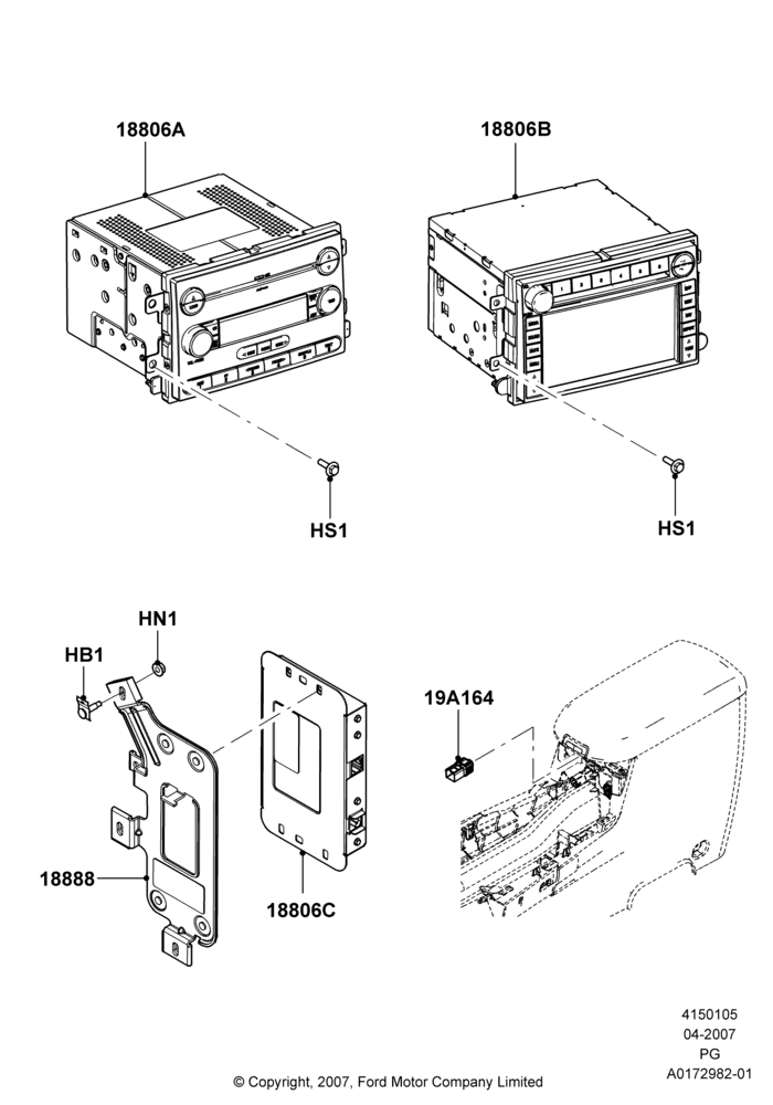 05L - Audio Equipment - Original Fit, Premium Sound System, With Satellite Radio Reception; 30/APR/2007-15/JUN/2009