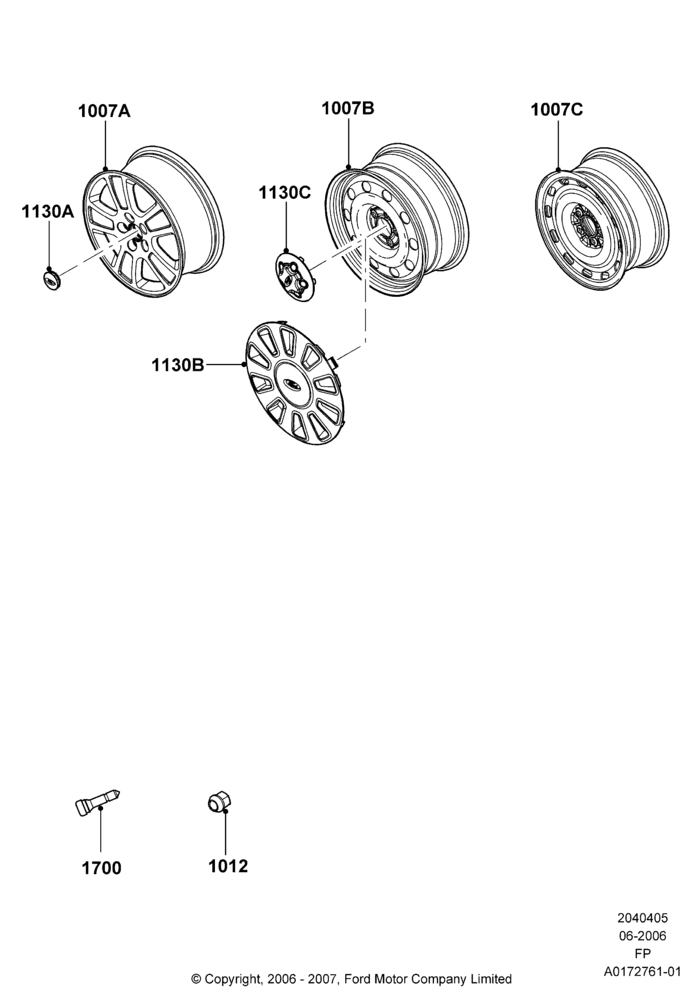 05B - Wheels, With 17" Wheels; 19/JUN/2006-19/JUL/2010