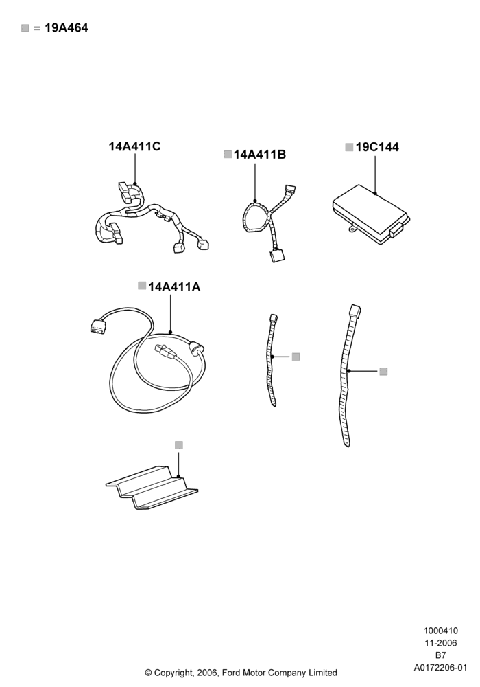 10XB - Audio Equipment - Accessory, Less AM/FM Str/CD/Clk/Navig System, For IPOD Use Only, Trip Tunes Advanced Kit, IPOD Shuffle Is Not Supported; 06/DEC/2006-15/SEP/2008