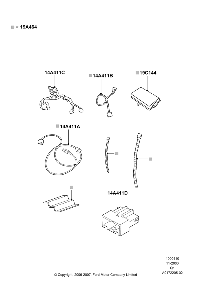 10A - Audio Equipment - Accessory, All Radios Less Navigation, For IPOD Use Only, Trip Tunes Advanced Kit, IPOD Shuffle Is Not Supported; 06/NOV/2006-18/SEP/2008