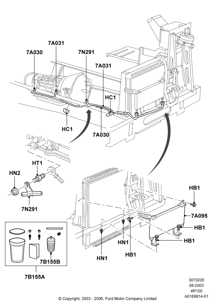 Transmission Cooling Systems, E4OD(4R100)