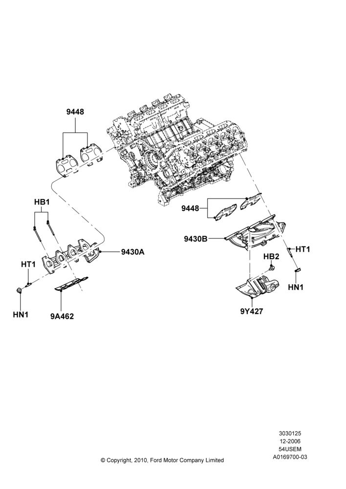 Exhaust Manifold, 5.4L 3V V8