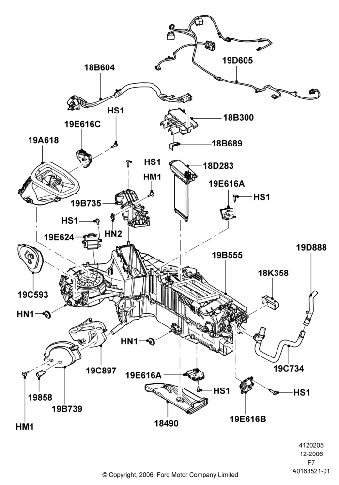 05H - Heater/Air Cond.External Components, Electronic Dual Zone ATC A/C, With Supplemental Air Heater; 18/DEC/2006-12/FEB/2010