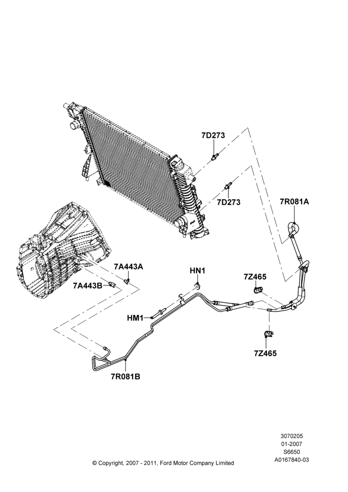 05B - Transmission Cooling Systems, 6 Speed Manual Z/F S6-650, With Gas Engines; 18/DEC/2006-12/FEB/2010