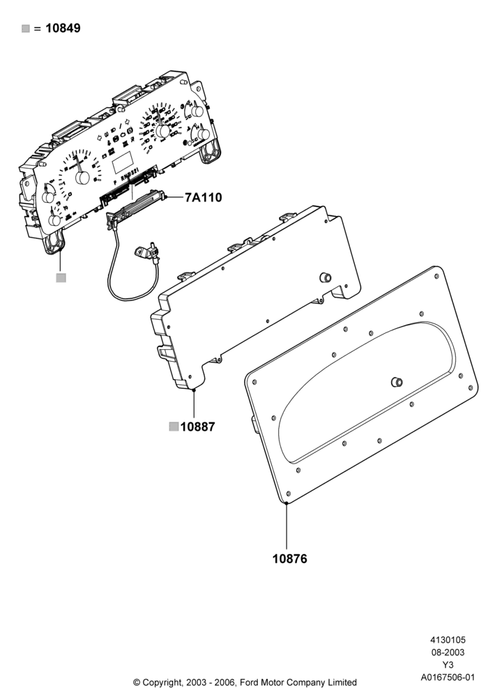 05B - Instrument Cluster; 03/JAN/2005