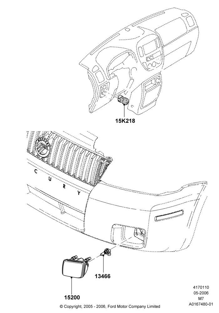 Front Fog Lamps, Lincoln/Mercury Series, With Front Fog Lamps
