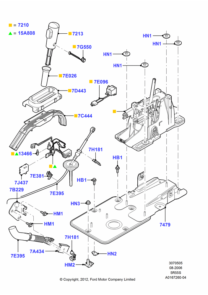 05F - Gear Change-Automatic Transmission, 5 Speed Auto Transmission 5R55S; 07/AUG/2006-29/OCT/2010