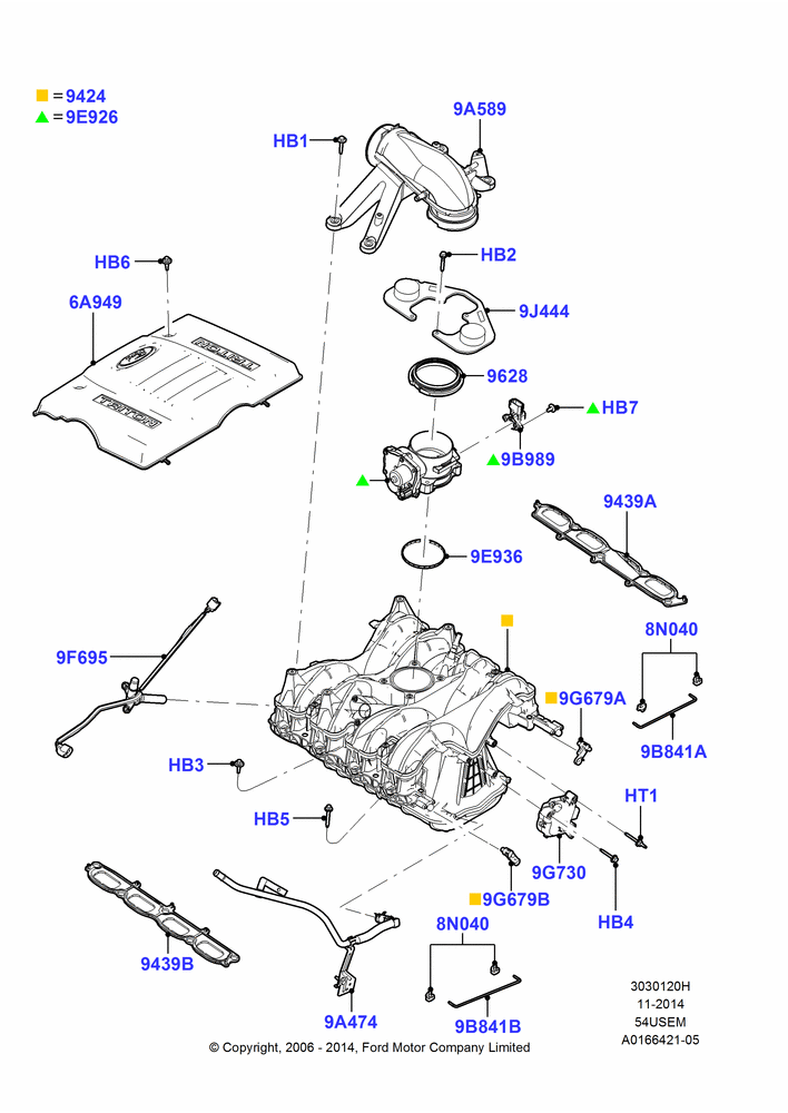 20H - Intake Manifold, 5.4L 3V V8; 02/AUG/2006-15/SEP/2008