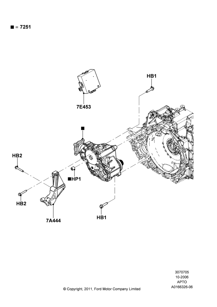 05A - Transfer Drive Case, 4WD; 06/NOV/2006-12/JUL/2010