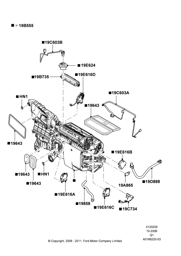 05B - Heater/Air Cond.External Components, Dual Zone Auto Temp Control A/C; 06/NOV/2006-12/JUL/2010