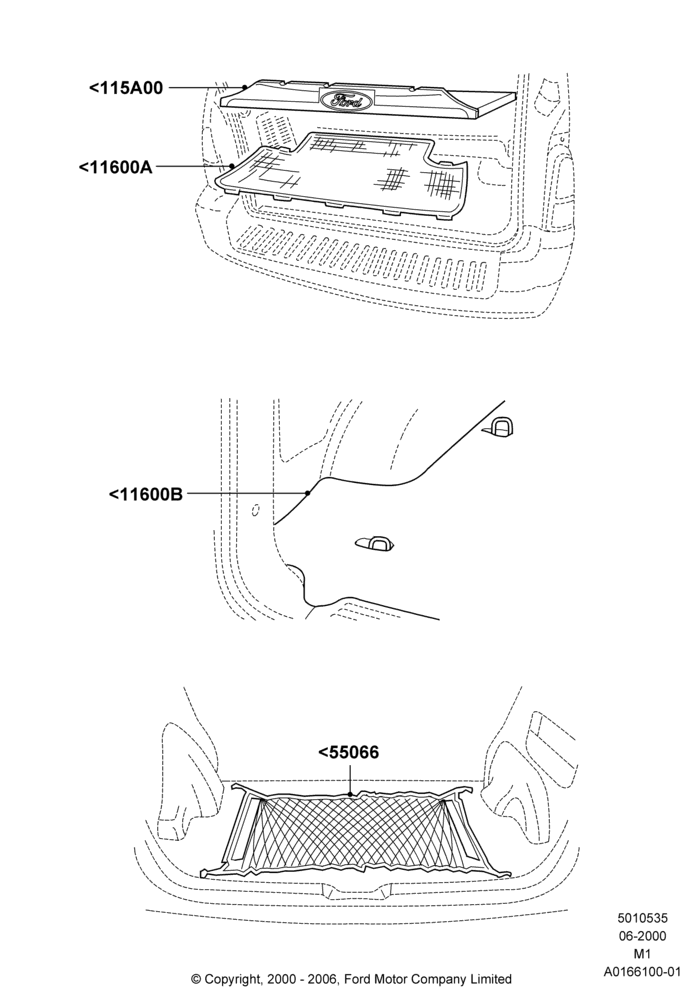 35XA - Load Compartment Trim, Ford Series, Accessory; 12/JUN/2000-22/JUN/2003