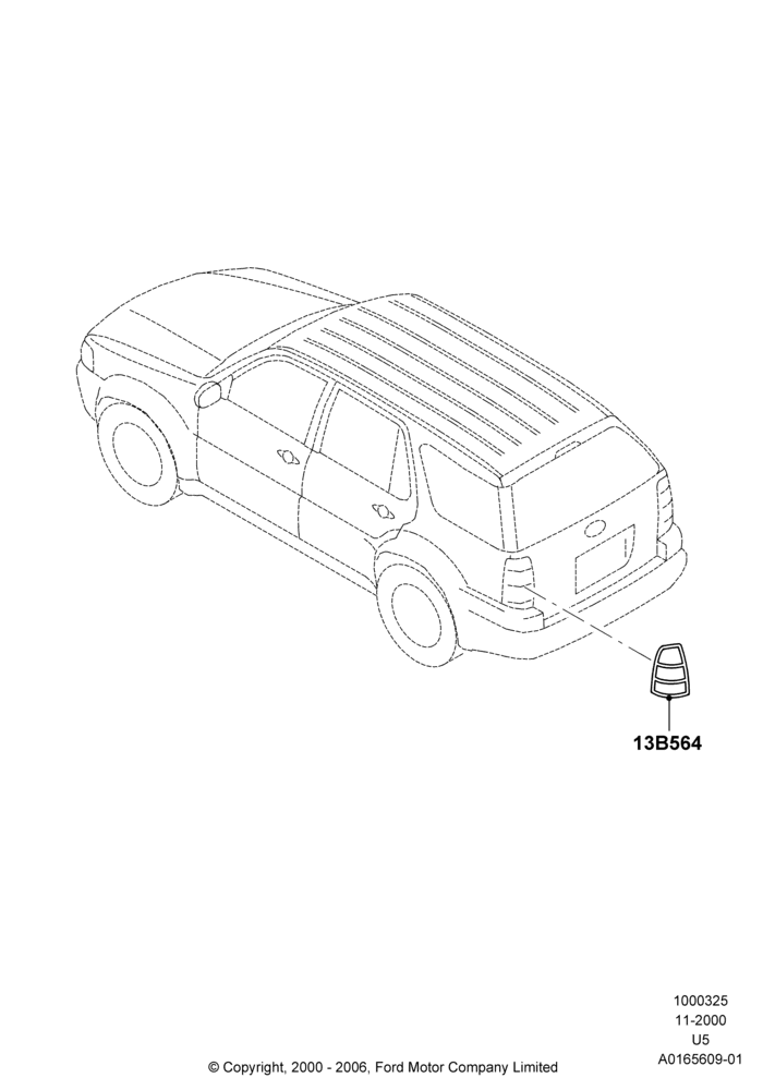 Body Dress Up Kits - Rear, Ford Series, Accessory