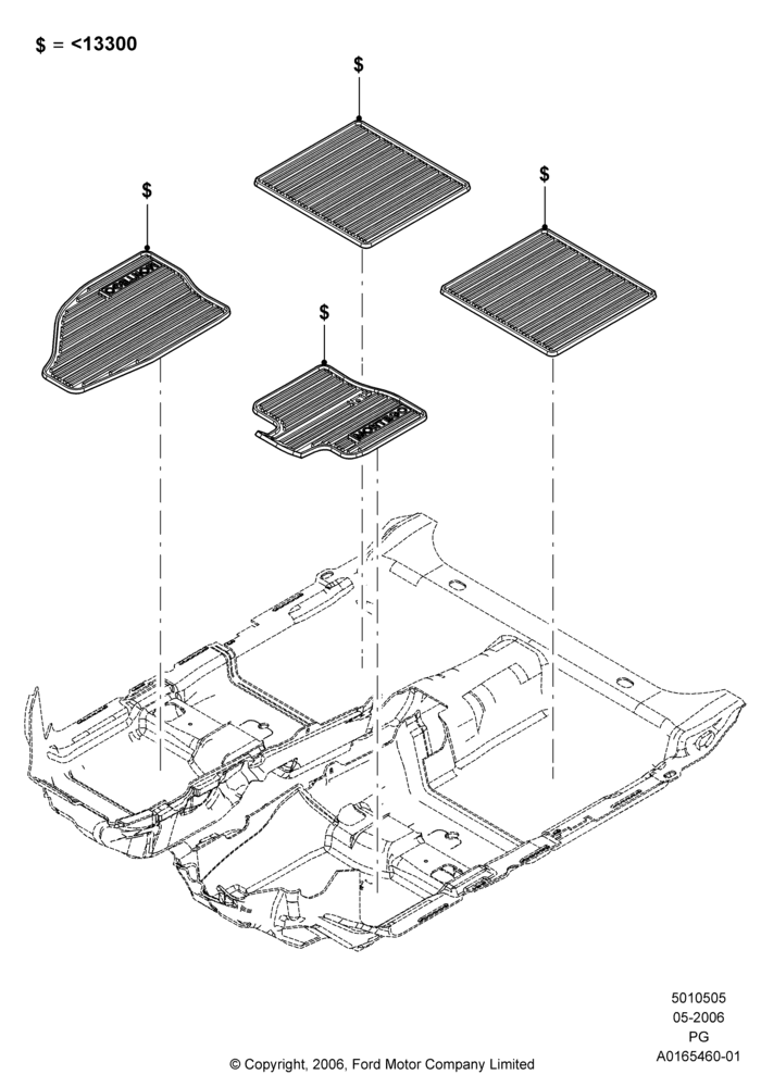 05XB - Floor Trim, Accessory, Montego Logo; 01/MAY/2006-30/APR/2007
