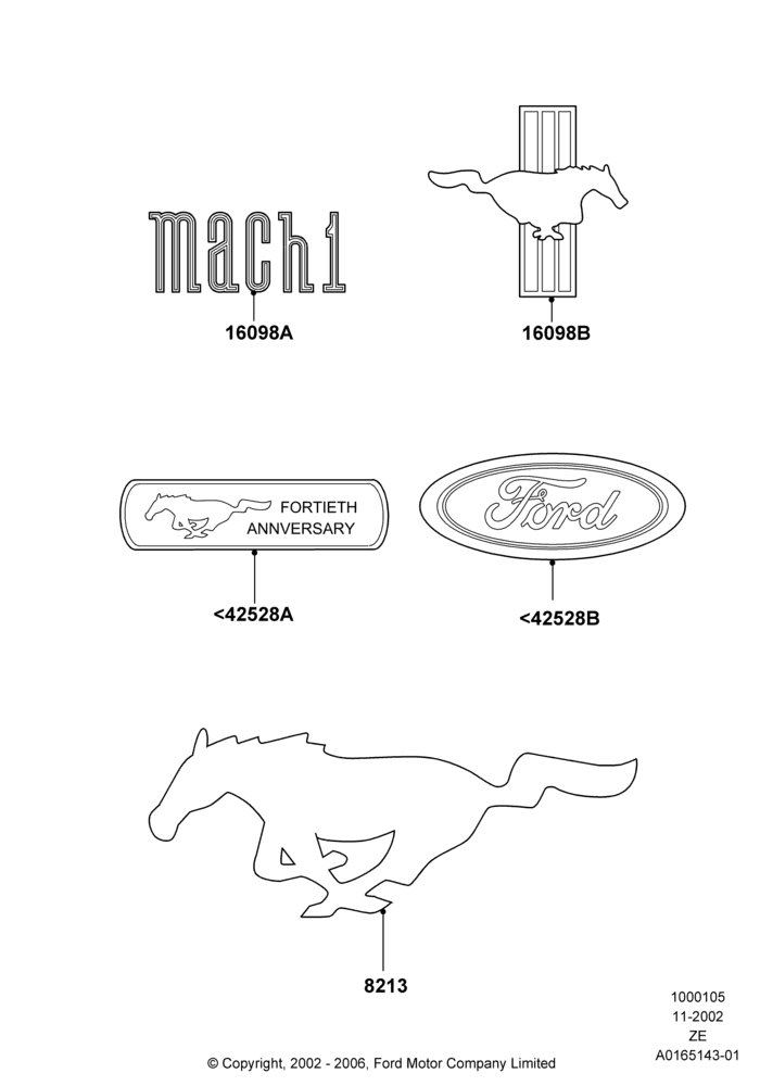 Name Plates, GT, V8 Appearance Group