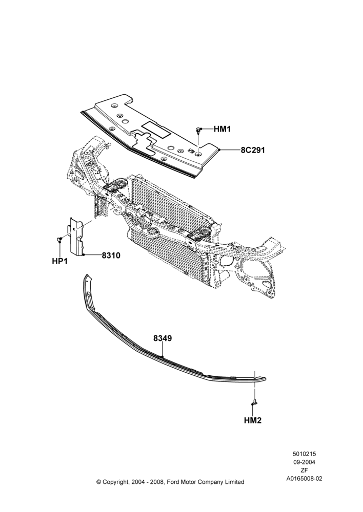 15G - Air Deflectors, Base, With V6 Appearance Group; 07/SEP/2004-03/AUG/2005