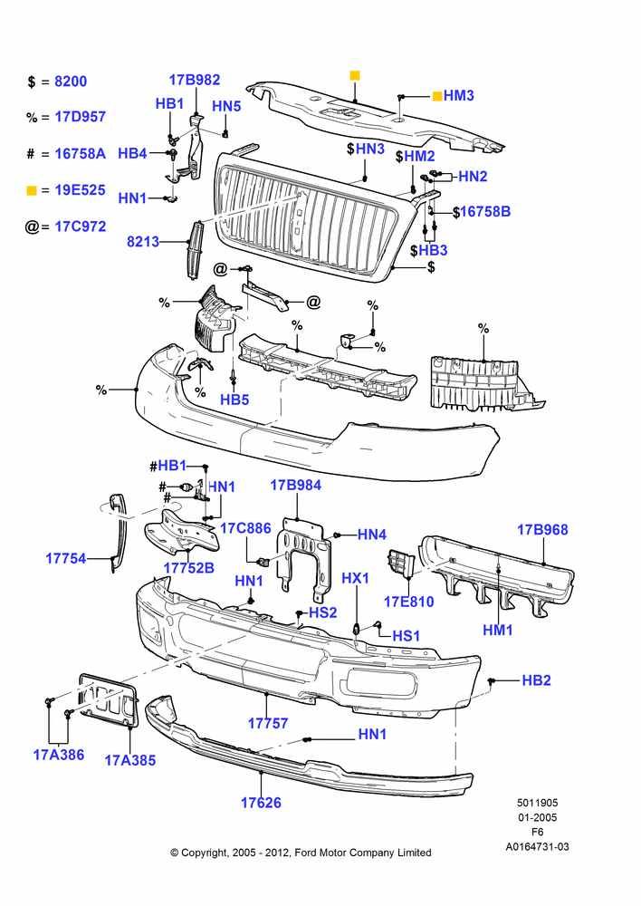 Radiator Grille and Front Bumper, Dearborn Plant Build, Lincoln Mark LT