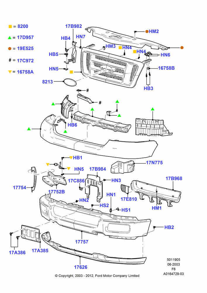 Radiator Grille and Front Bumper, Dearborn Plant Build, Ford 150 Series