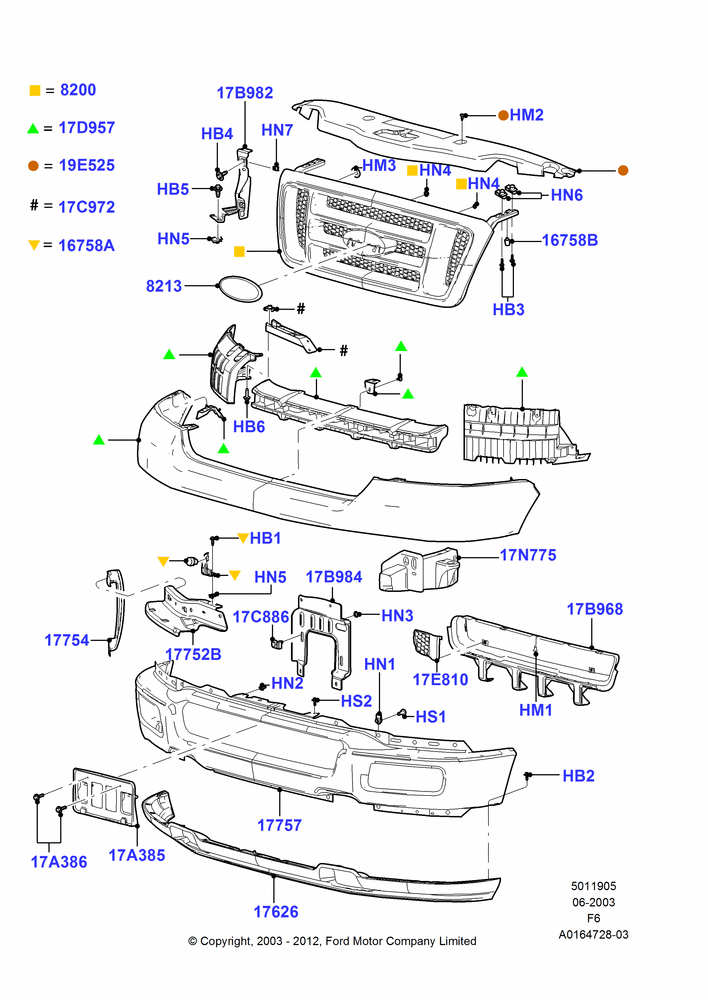 Radiator Grille and Front Bumper, Ford 150 Series, Kansas City Plant Build