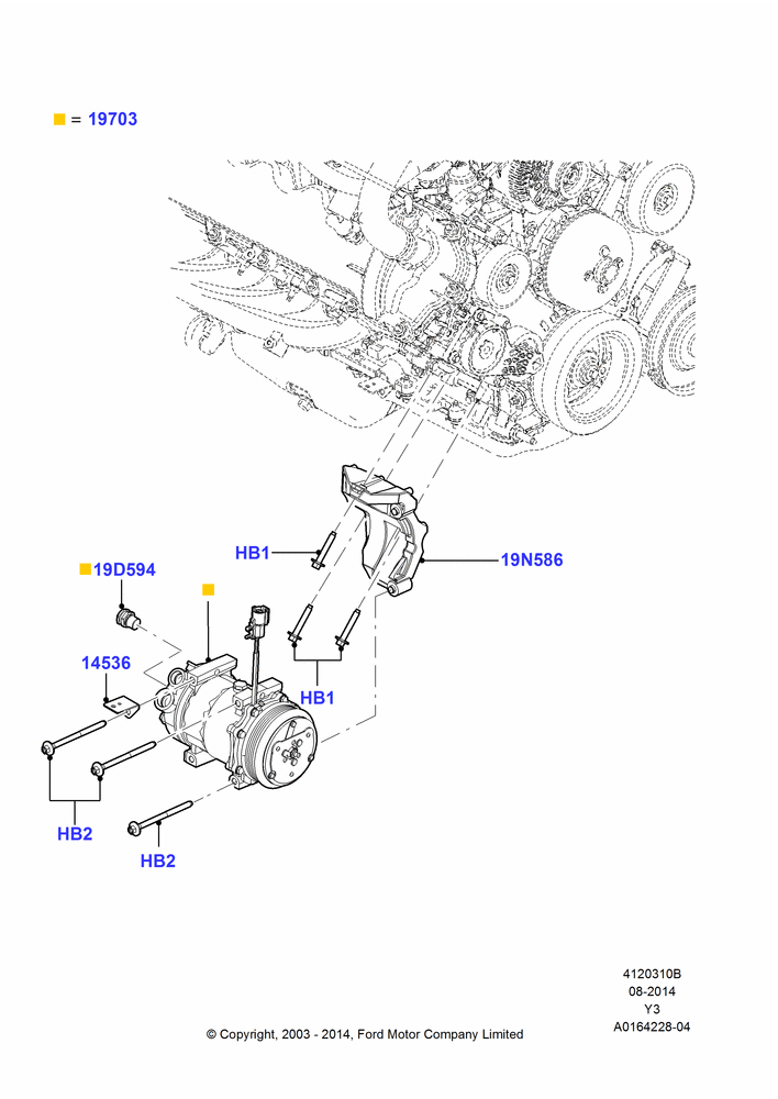 10B - Air Conditioning Condensr/Compressr, Compressor Assy; 04/AUG/2003-01/JUN/2015