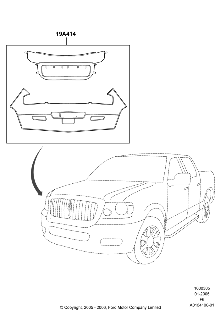 Appearance And Maintenance Aids, Lincoln Mark LT, Accessory, Front Mask