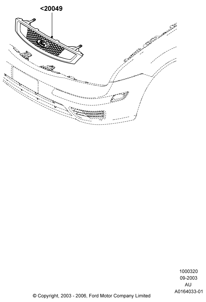 20D - Body Dress Up Kits - Front, Accessory, SVT Grille; 04/SEP/2003-18/JUL/2005