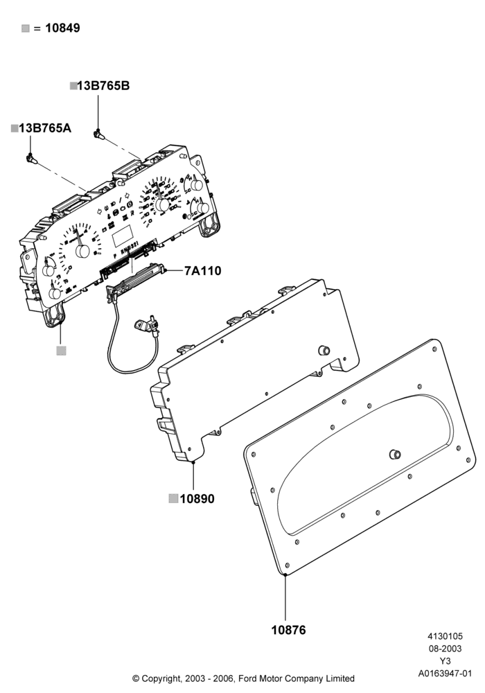 05A - Instrument Cluster; 04/AUG/2003-03/JAN/2005