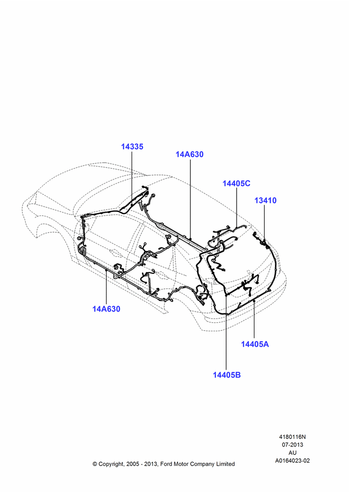 16N - Wiring - Body And Roof Console, 5 Door Sedan; 04/DEC/2006-27/AUG/2007
