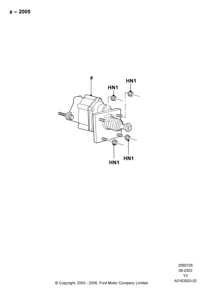Brake Booster, With 4 Wheel Disc Brake Hydro-Boost, 15,700 LB. GVW, 16,000 LB. GVW, 18,000 LB. GVW, 19,500 LB. GVW