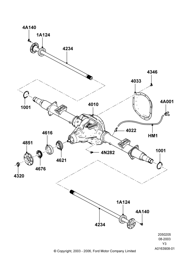 05A - Rear Axle, 15,700 LB. GVW, 16,000 LB. GVW, 18,000 LB. GVW; 04/AUG/2003-19/JAN/2010
